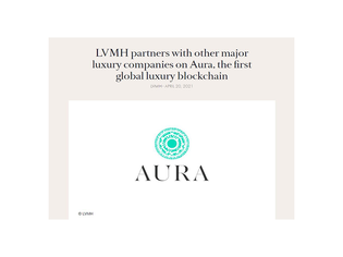 LVMH partners with other major luxury companies on Aura, the first